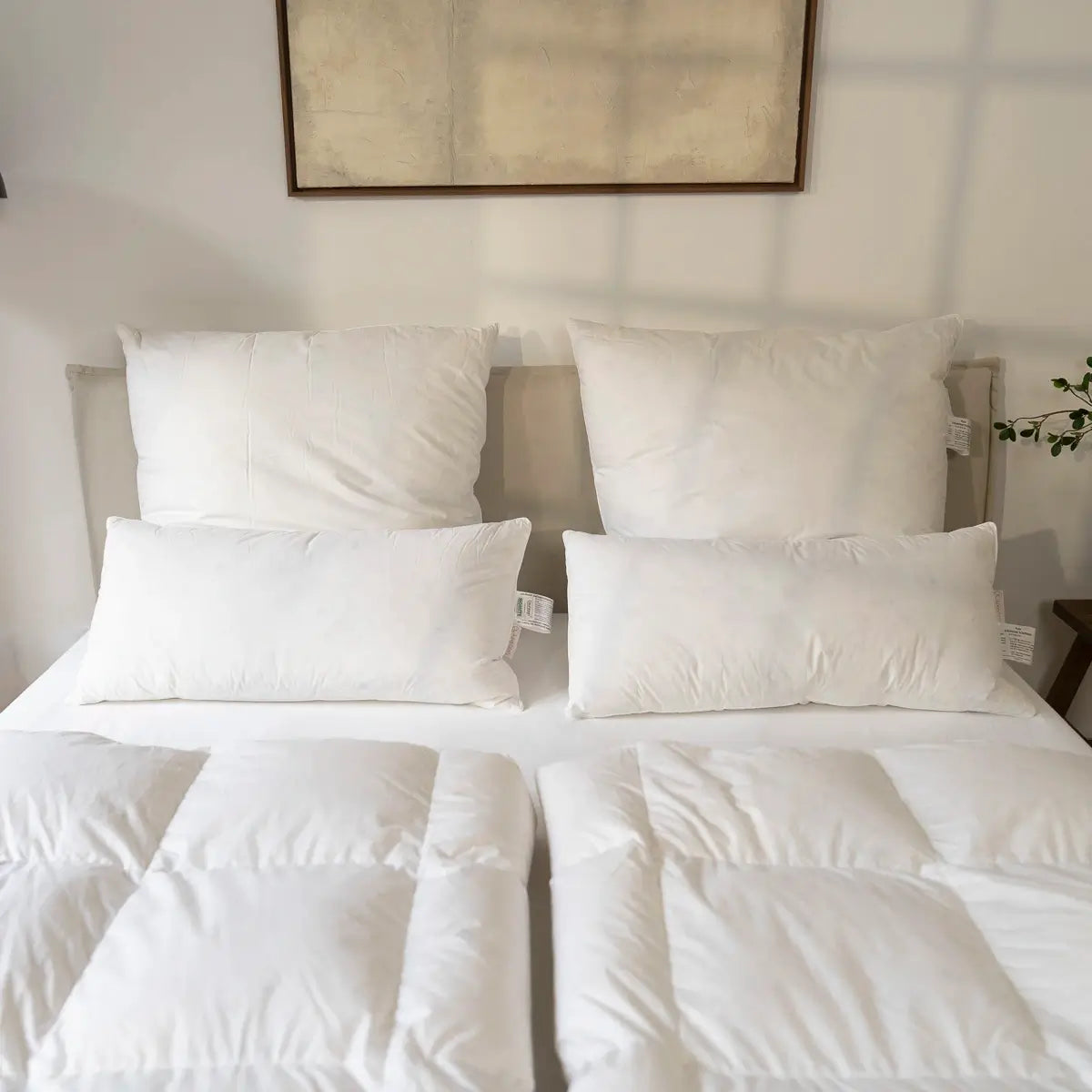 Luxe feather pillows