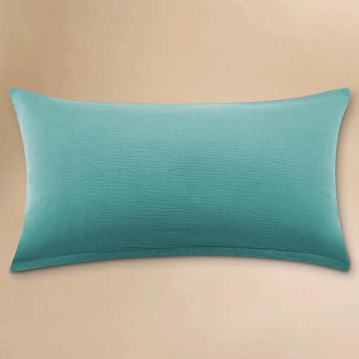 Musselin Kissenbezug 40x80 cm in Mint von Luxecosy