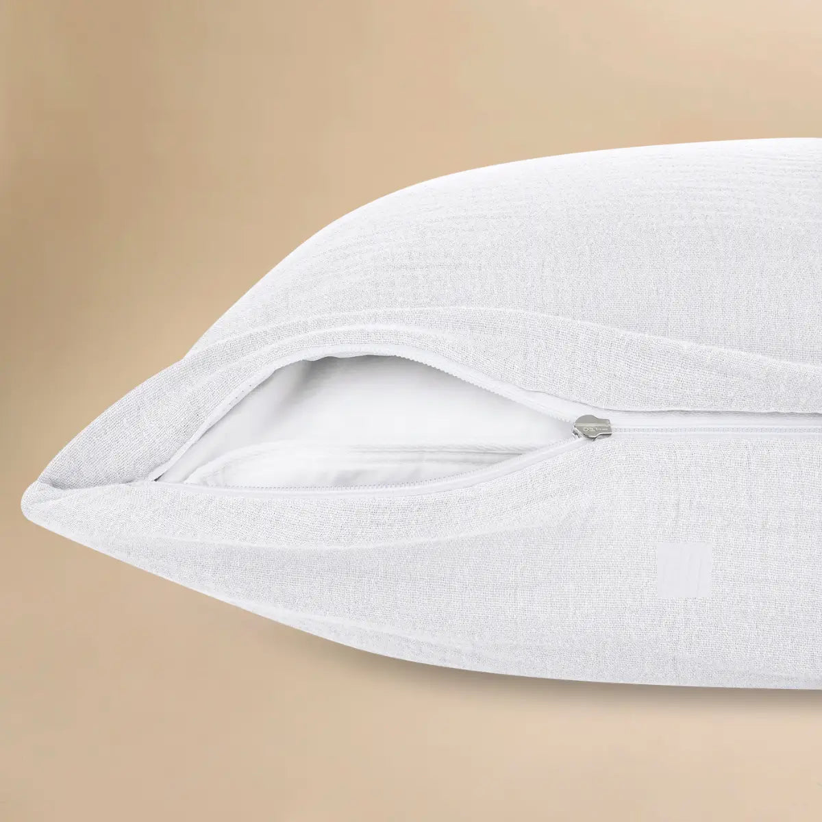 Musselin Kissenbezug 40x80 cm in Weiß von Luxecosy
