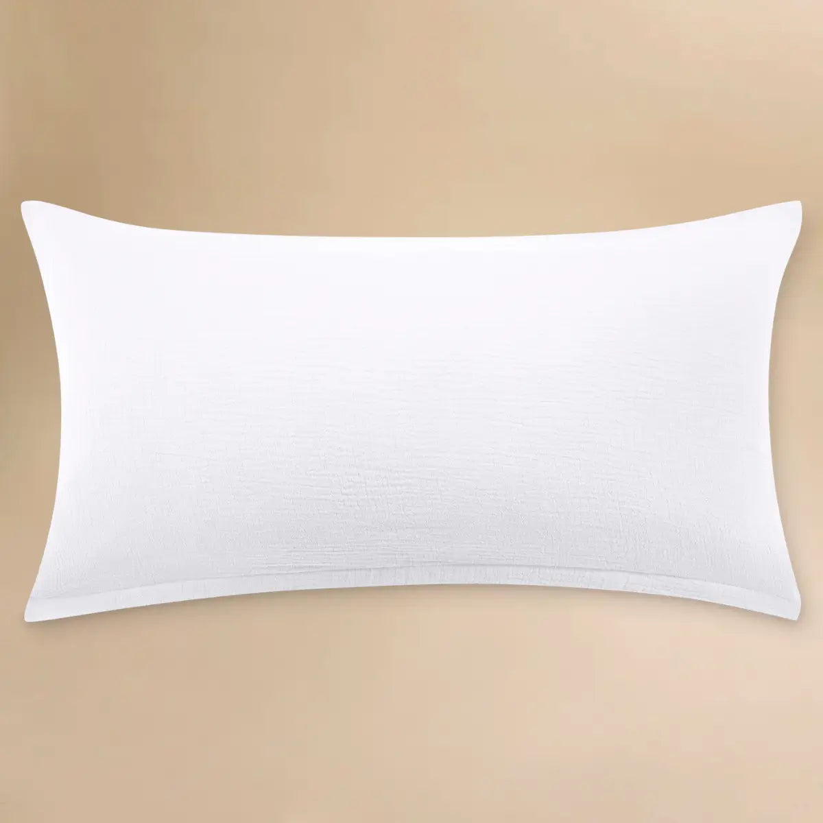 Musselin Kissenbezug 40x80 cm in Weiß von Luxecosy
