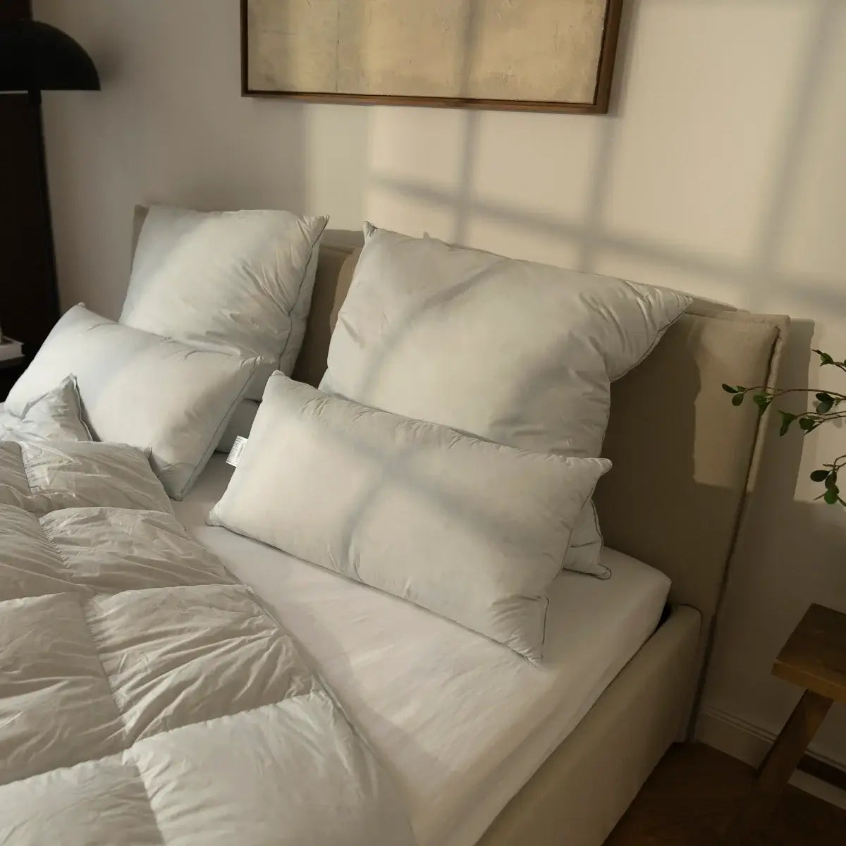 Das Premium 3-Kammer Daunenkissen mit feinster 100% Wildente Typ Eiderdaune