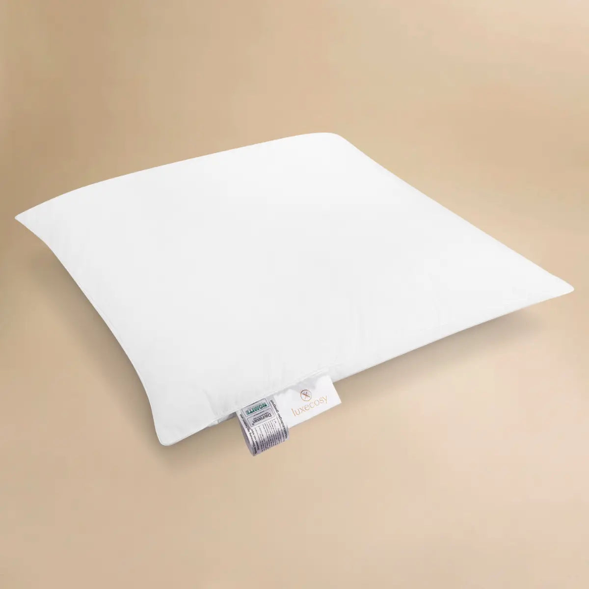 Royal Daunenkissen 80x80 cm aus 100 % Münsterländer Gänsedaune, luxuriöses Kopfkissen für erholsamen Schlafkomfort für Bauch- und Mischschläfer.