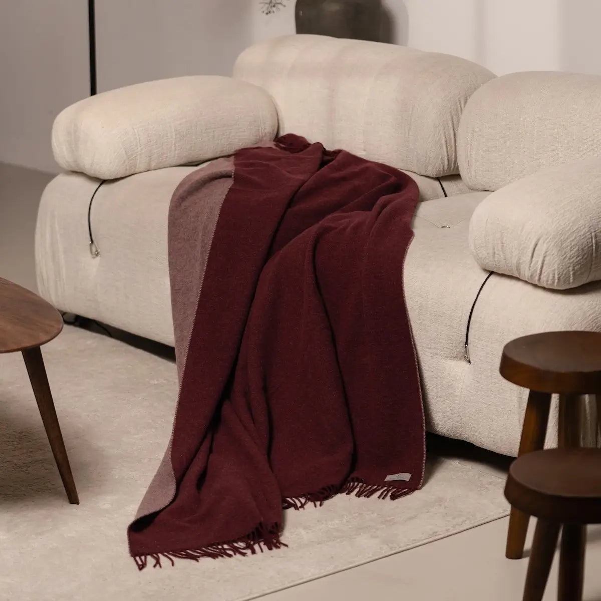 Wolle Kaschmir Plaid 150x200 cm