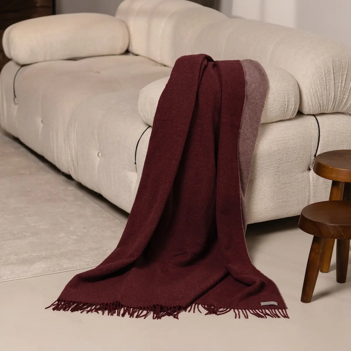 Wolle Kaschmir Plaid 150x200 cm