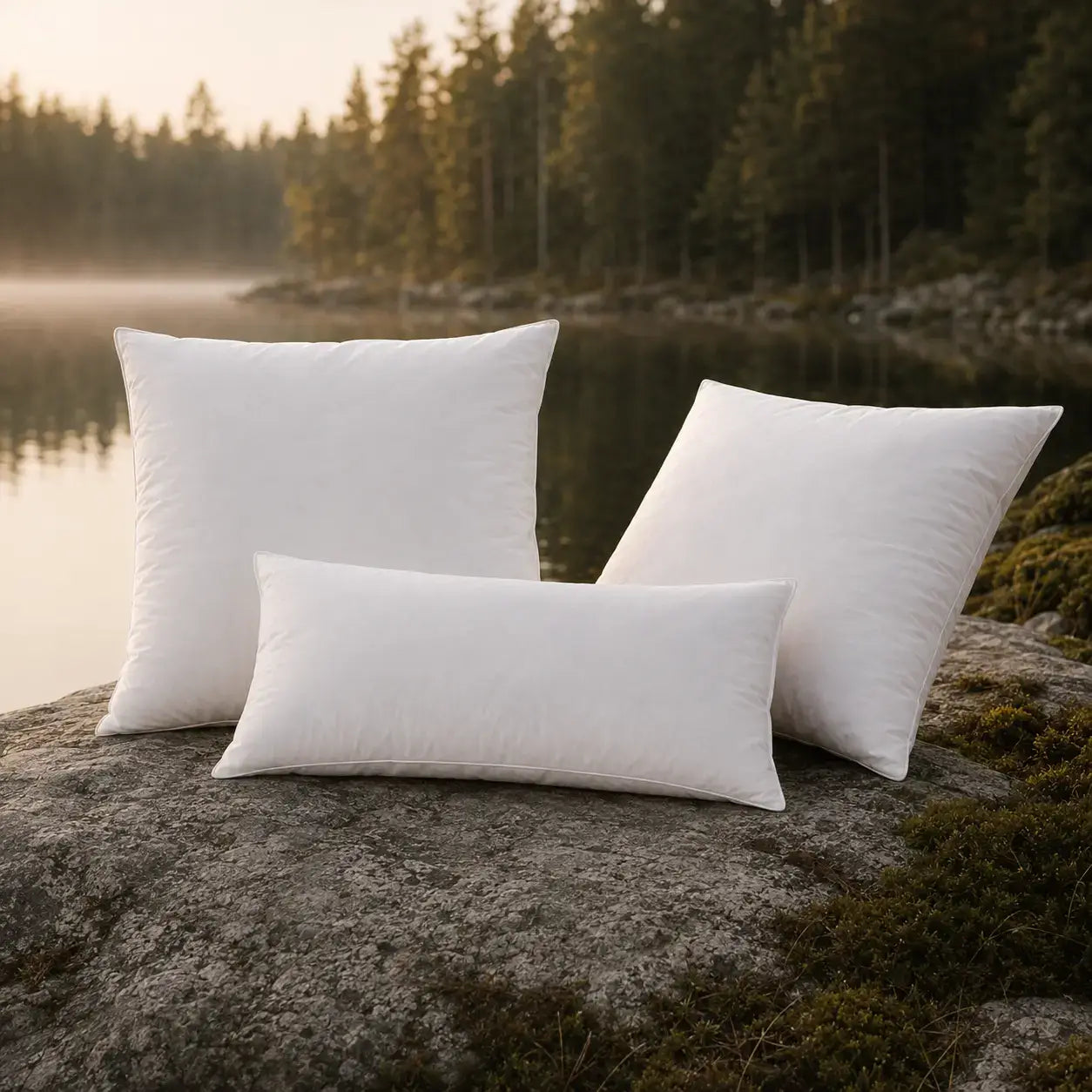 Luxus Daunenkissen von Luxecosy. Hochwertige deutsche Handwerkskunst mit besten Materialien.