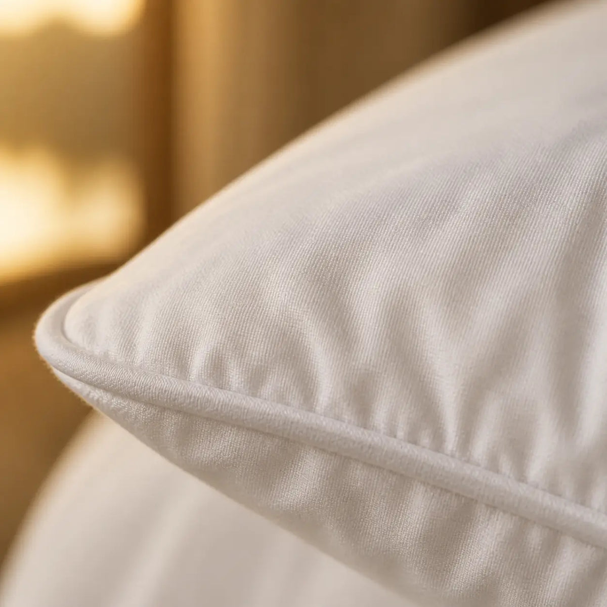 PrimaLoft Bio Füllung des Cosy Mikrofaser-Kissens in Nahaufnahme
