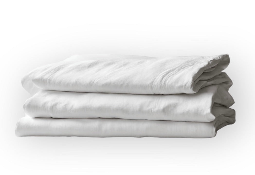 Die hochwertige Leinen Bettwäsche Weiß von Luxecosy Made in Germany und beste Qualität-