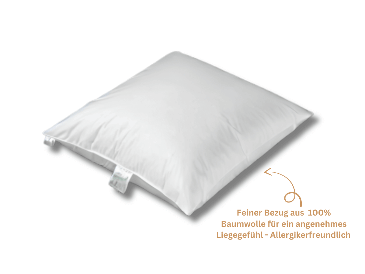 Premium 3-chamber down pillow