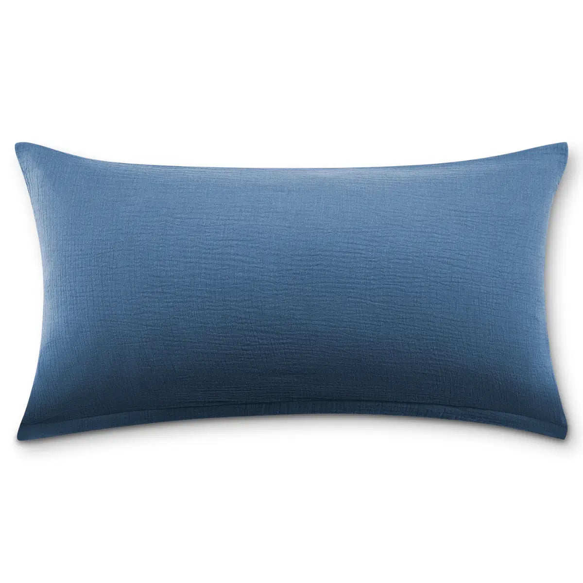 Musselin Kissenbezug 40x80 cm in Blau von Luxecosy