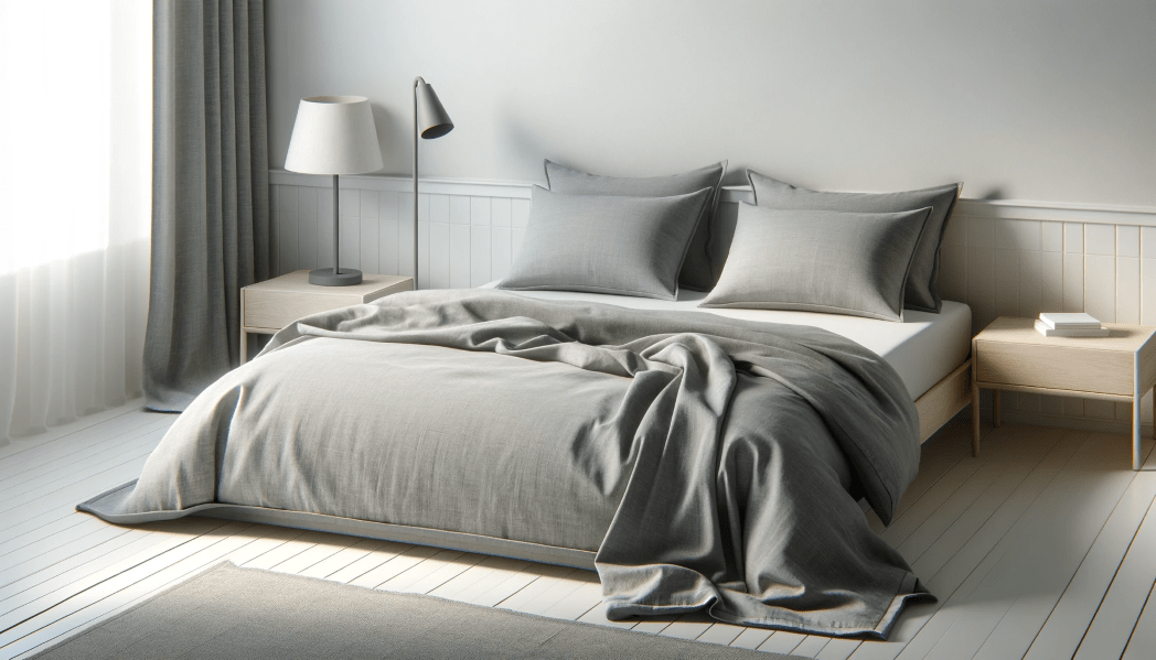 Die Leinlux Leinen Bettwäsche Grau von Luxecosy wird in Deutschland hergestellt und begeistert durch Qualität